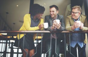 49441859 – group business people chatting balcony concept | Aspen Associates Group